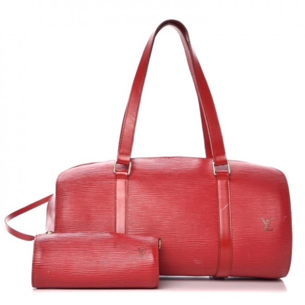 Louis Vuitton Soufflot Epi Red Leather